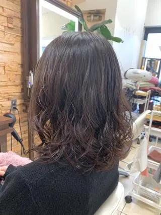 セミロング パーマ S-TAGE Anna.Hのヘアスタイル