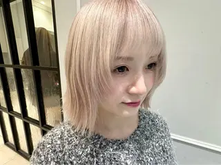 ミディアム カラー 和田ねいろ/ モデル募集中のヘアスタイル