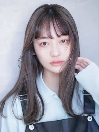 ロング カラー ヘアアレンジ ivybyCIEL 女性専用サロンのヘアスタイル