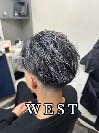 カラー パーマ メンズ WEST✂︎AKI HIRO✂︎大和高田のヘアスタイル