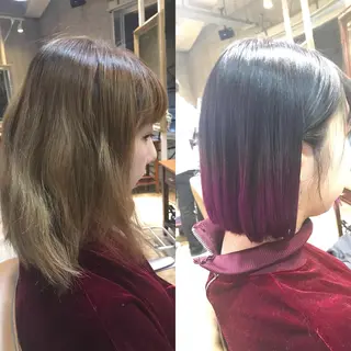 ショート カラー パーマ ヘアアレンジ メンズ キッズ ネイル マツエク・マツパ サロンドミルク 渋谷高比良のヘアスタイル