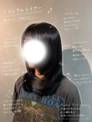 ミディアム カラー 渋谷/トレンドヘア /ふうかのヘアスタイル