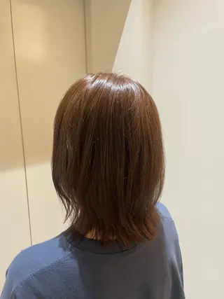 ミディアム カラー 莉奈/似合わせカット カラー/パーマのヘアスタイル