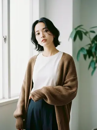 ミディアム カラー ヘアアレンジ 武蔵小山駅4分🤍 セイラ モデル募集中のヘアスタイル
