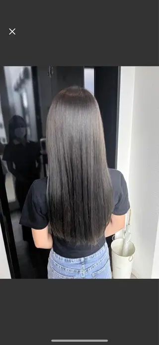 ロング カラー ヘアカラー&縮毛矯正 STAR☆RIVERのヘアスタイル