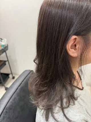セミロング カラー Az ながいりかのヘアスタイル