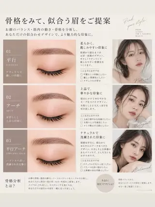 メンズ アイブロウ AI🌙登戸/ 骨格分析/眉/まつ毛の眉毛・アイブロウイメージ