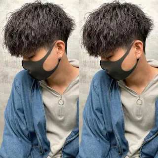 パーマ メンズ Lit.富士 久保田風太のヘアスタイル