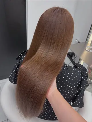 ロング カラー 新宿/韓国ヘア 中明度カラー/かやのヘアスタイル