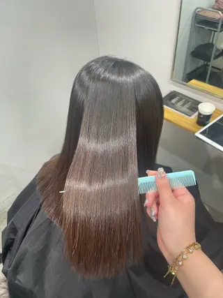 セミロング モテ髪/透明感カラー 🩵REINA🩵のヘアスタイル
