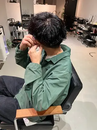 ショート パーマ メンズ Mizuki Yajimaのヘアスタイル