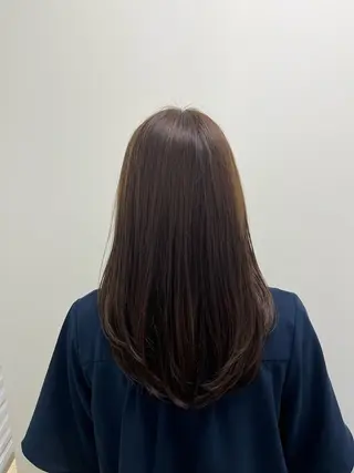 セミロング 北千住/小顔レイヤー /顔まわり/西慶太朗のヘアスタイル
