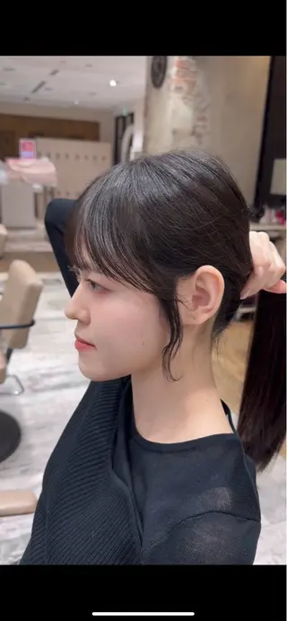 銀座/レイヤー 顔周りカット溝手優太のヘアスタイル