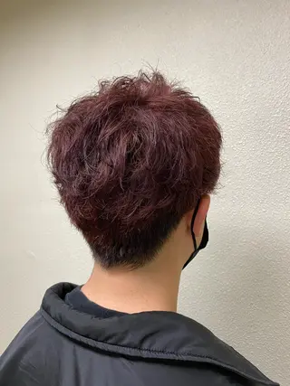 ショート カラー メンズ 縮毛矯正/艶カラー/ ikedaのヘアスタイル