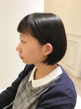 ショート ウフ 長瀬のヘアスタイル