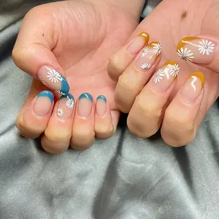 セミロング カラー パーマ ヘアアレンジ メンズ キッズ ネイル マツエク・マツパ アイブロウ el. by Aoのネイルデザイン