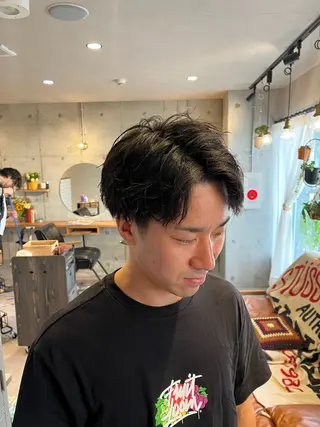 ショート メンズ 🌀メンズパーマ🌀 🐏丸山祐宇🐏のヘアスタイル
