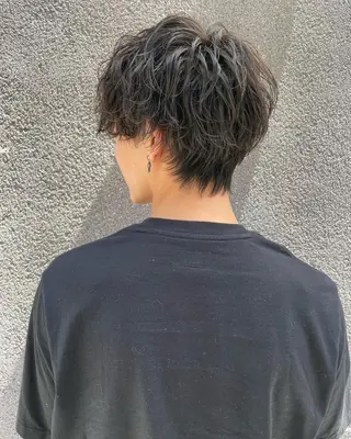 メンズ センターパート マスターかずまのヘアスタイル