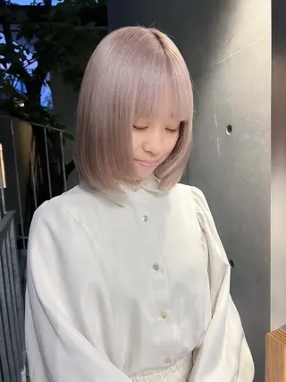 ミディアム カラー ボブ/パーマ 🐕🦺Nagiのヘアスタイル