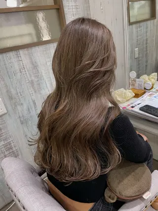 ロング ネモトメイナ🌿 今月末で退職しますのヘアスタイル