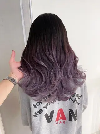ロング 川畑 花菜のヘアスタイル
