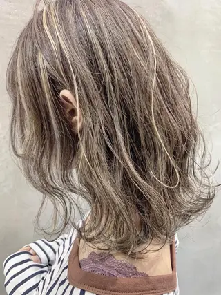 ミディアム カラー 【渋谷で人気】艶髪× 髪質改善/ツヤカラーのヘアスタイル