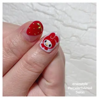 ミディアム ネイル 🐾enen style 🐾のネイルデザイン