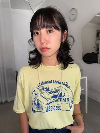 ミディアム イシイ モエカのヘアスタイル
