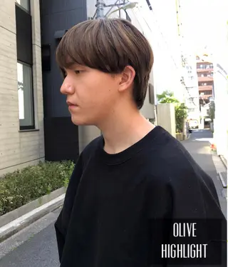 メンズ ✨色持ちの良い艶 カラー✨蟹江真世のヘアスタイル