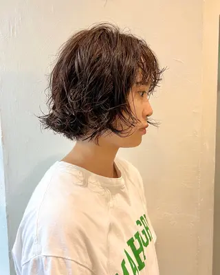 ショート パーマ ショート& パーマ　坂本のヘアスタイル