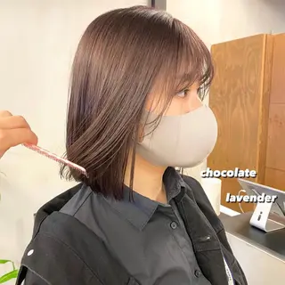 ミディアム カラー パーマ ヘアアレンジ メンズ キッズ ネイル マツエク・マツパ 前川 朋香のヘアスタイル