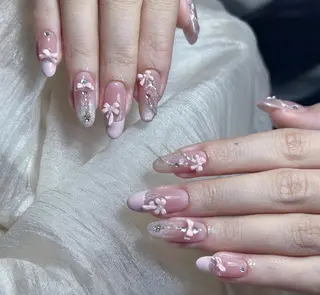 ネイル By moonネイル 🌷ワンホン/韓国風のネイルデザイン