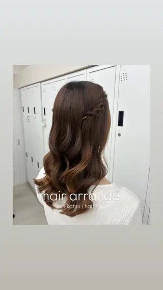 ヘアアレンジ 艶カラー⋆ヘアセット ⋆エクステ⋆みゆ🌼のヘアスタイル