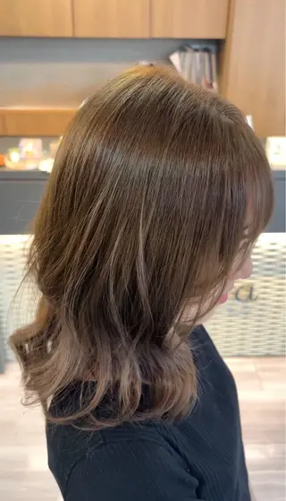 ミディアム カラー arika もえのヘアスタイル