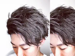 ショート カラー メンズ メンズヘア特化 崎田 成人のヘアスタイル