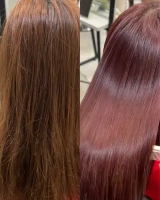 ロング パーマ ハイトーンカラー が絶対可愛い✨泰聖✨のヘアスタイル