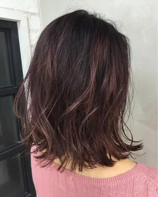 ミディアム カラー TOMOYA/ ショート、レイヤーのヘアスタイル