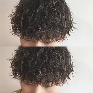 ミディアム パーマ メンズ 【メンズ職人】 ✂️佐藤友のヘアスタイル