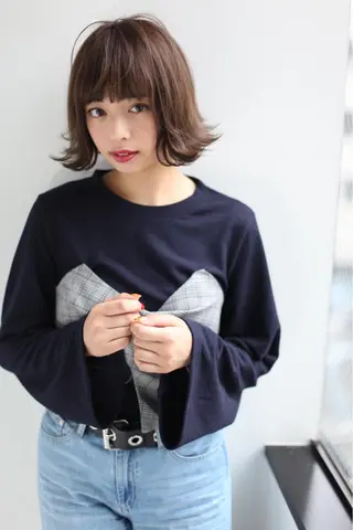 ミディアム カラー 🍀日比野 哲二のヘアスタイル