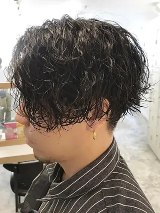 ショート パーマ メンズ SENTA✨メンズ パーマ✨fifth栄のヘアスタイル