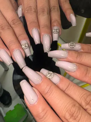 ネイル 33nail✴️栄 スミレ❇️Gel-xのネイルデザイン