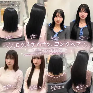 ロング カラー 🦋REISA🦋 エクステ×ハイトーンのヘアスタイル