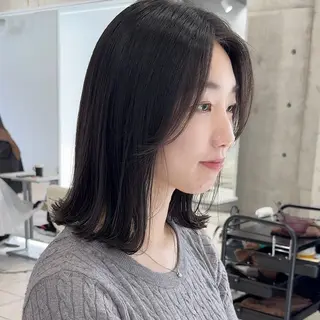 ミディアム カラー 畔上 尚也のヘアスタイル
