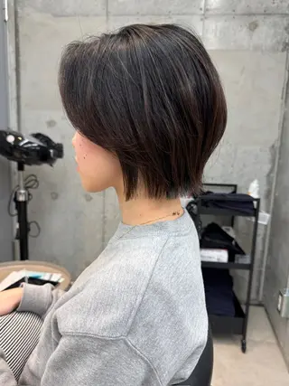 ショート ボブ/レイヤーカット 縮毛矯正/コウキ新宿のヘアスタイル