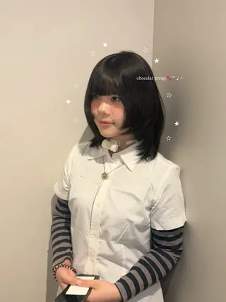ミディアム KANO🐈‍⬛🎀 ニュアンス/レイヤーのヘアスタイル