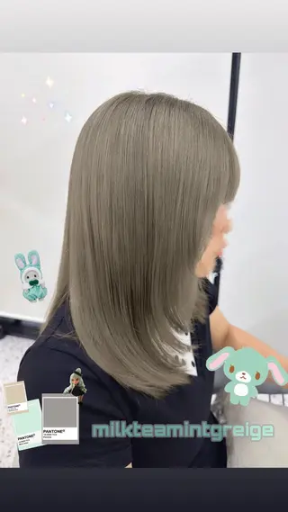 ロング カラー Mana/透明感 トレンドhair🎀のヘアスタイル