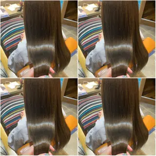 カラー 🩵盛れる顔周り/ 艶カラーemi🩵のヘアスタイル