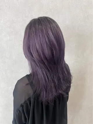 セミロング カラー 山口 留奈のヘアスタイル