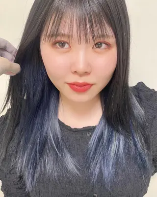 ロング レイヤー・ハッシュ ウルフ・武蔵小杉のヘアスタイル
