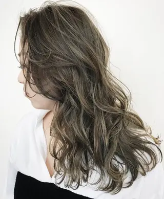 セミロング カラー 髪質改善サロン ARCHE野瀬冬馬のヘアスタイル